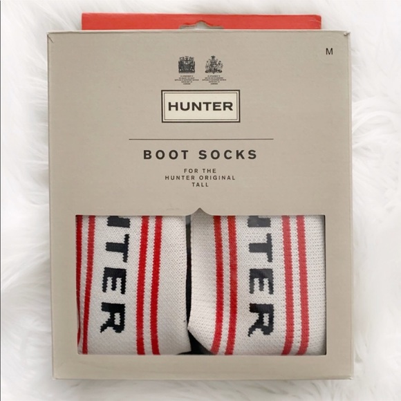 Hunter Tall Branded Knitted Cuff boot Socks -Medium - Picture 2 of 6